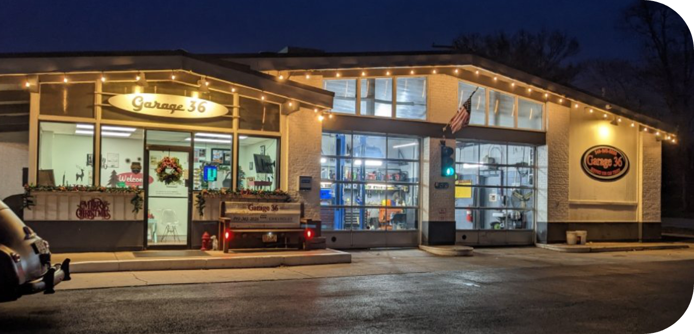 half square banner - shops exterior